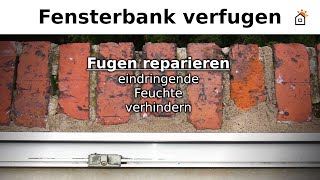 Fensterbank außen reparieren  Ziegelsteine verfugen [upl. by Gatian]