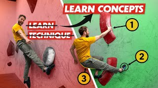 Learn 100 Climbing Techniques With Just 4 Movement Concepts [upl. by Inuat387]