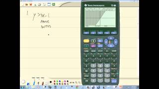 Technology in College Algebra  Graphing Linear Inequalities in Two Variables  TI89 [upl. by Pellegrini]