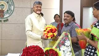 GROUP 1 CONFERRED IAS OFFICERS MET AP CM AT SECRETARIAT ON 11102018 [upl. by Angrist902]