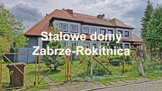 Stalowe domy przy ulicy Szafarczyka ZabrzeRokitnica Śląskie Polska [upl. by Erma]