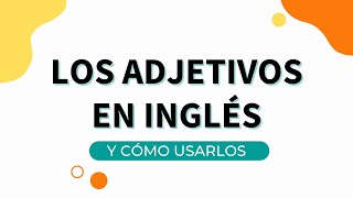 Adjetivos en Inglés aprenderinglesfacil inglesgratis [upl. by Helenka]