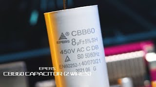 EPERS丨CBB60 capacitor Two wires  water pump [upl. by Orran822]