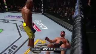 Jacare Souza KOs Chris Weidman in a brutal late stoppage at UFC 230 [upl. by Eidoc826]