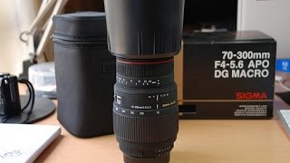 Sigma 70300mm F456 APO DG MACRO Lens Unboxing [upl. by Demetria]