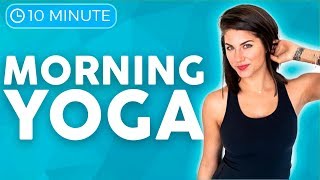 10 minute Morning Yoga for Beginners  Full Body Yoga Flow [upl. by Eahsan]