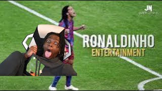 Basketball Fan First Time Watching Soccer Highlights Ronaldinho Mixtape Reaction [upl. by Wallie465]