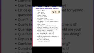 interrogative expression in French foreignlanguage [upl. by Pish]