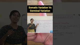 Germinal Variation Vs Somatic Variation deepikasciencecorner germinalvariation somaticvariation [upl. by Crispen701]