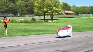 2013 Michigan HPV Rally  Short Faired class race [upl. by Cardinal995]