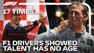 17 Times F1 Drivers Showed That Talent Knows No Age [upl. by Ru]