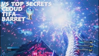 Vs Top Secrets Cloud Barret and Tifa Ultimate weapon trophy FF7 Remake [upl. by Dagall]