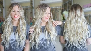 How to tone Brassy Blonde Clipin Extensions [upl. by Nniroc]