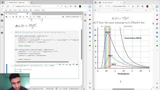 Plancks law for Black body radiation Rayleigh Jeans Law at high and low temperatures in python [upl. by Akehsar]