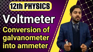 Voltmeter class 12  Conversion of galvanometer into voltmeter class 12  kpk board punjab board [upl. by Trinee31]