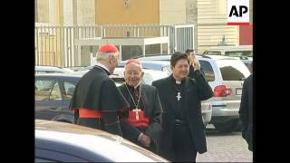 Pope and cardinals arrive for meeting on eve of Consistory [upl. by Remus]