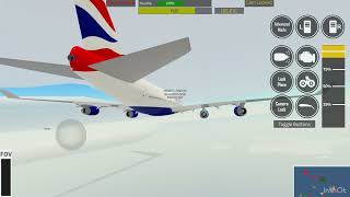 PTFS GRPerth  Boeing 747 British Airways [upl. by Shere]