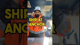 Ship at Anchor⚓ Life At Sea trendingshorts youtubeshorts shorts merchantnavy minivlog [upl. by Dulcia]