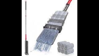 Masthome Self Wringing Flat Mop 360 Hands Free Wash Microfiber Floor Mop with 6 Reusable Pads [upl. by Rosemare986]