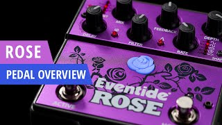 Eventide Rose Modulated Delay Guitar Pedal Overview [upl. by Initof]