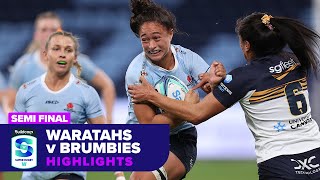 Waratahs v Brumbies Highlights  Semi Final  Super Rugby Womens 2024 [upl. by Zinah475]