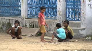 Children playing in a Village temple Sonkhaliya village in Rajasthan [upl. by Ambrosi]