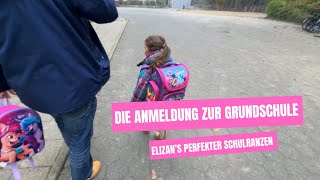 Elizan’s aufregender Tag  Grundschulanmeldung  der erste Schulranzen  Tornister  Vlog [upl. by Harad]