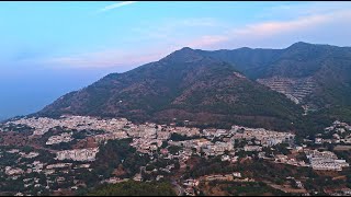 Spain 6 Mijas Hiking Trip To The Mountain Mijas 1150m Sierra de Mijas Aerial Drone 4K Footage [upl. by Burgess771]