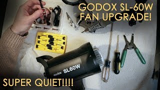 Godox SL60W MOD Fan Upgrade 2019 COMPLETE TUTORIAL [upl. by Smiga]