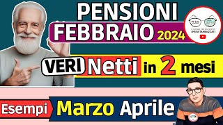 ✅ PENSIONI FEBBRAIO 2024 ➡ NOVITà VERI NETTI MARZO APRILE 📊 taglio IRPEF AUMENTI trattenute RITIRO [upl. by Niraa441]