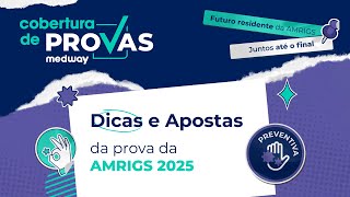 Dicas e Apostas para a prova da AMRIGS  Medicina Preventiva  Cobertura de Provas Medway [upl. by Ettevy]