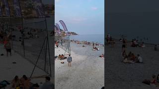 Barcelona Spain Barceloneta BEACH shortsbeach 2024 mallorca nice travel shortsviral walking [upl. by Nalda]