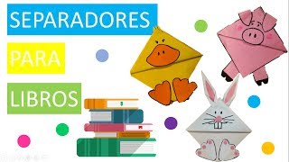 SEPARADORES DE LIBROS ORIGAMI  CÓMO HACER [upl. by Imotih754]