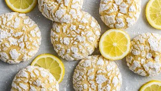 Luscious Crinkle Lemon Cookies  The Scran Line [upl. by Ot]