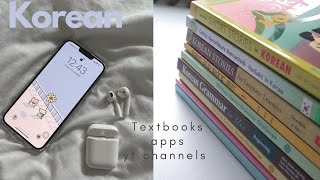 My favorite study material for Korean  YouTube channels apps textbooks resources for learning🇰🇷 [upl. by Coraline]