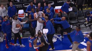 Magic vs Pistons FIGHT Killian Hayes Knocks Out Mo Wagner 😳 [upl. by Anertal]