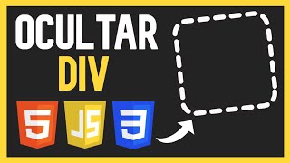 👉 Como OCULTAR un DIV con JavaScript RÁPIDO 😱 [upl. by Armilla225]