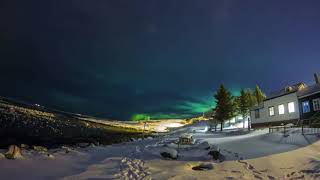 Northern lights at Englendingavík Borgarnes Iceland 20180215 [upl. by Adnol857]