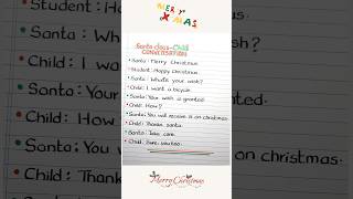 👍Let’s have chat with 🎅Santa Claus englishconversation christmas dialogue shorts [upl. by Hesketh841]