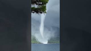 Hırvatistanda bugün görülen su hortumu böyle görüntülendi 🌪️ doğa weather hava nature [upl. by Annor]