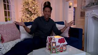 HomeWorx by Slatkin amp Co Ceramic Gingerbread Village House on QVC [upl. by Hephzipa]