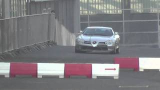 MercedesBenz SLR McLaren Acceleration Burnout amp Drifting [upl. by Leirej969]