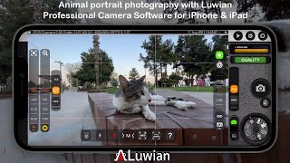 Animal portrait photography with Luwian Professional Camera Software for iPhone amp iPad [upl. by Pleione]