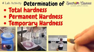 Estimation of Total permanent amp temporary Hardness of water sample by EDTA Complexometric titration [upl. by Nnyloj]