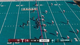 College Football 25  Troy vs Coastal Carolina  NCAA Gameplay PS5 [upl. by Tuneberg]