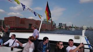 Sailing across the Elbe by Hafengeburtstag Hamburg 2018 4K Day III [upl. by Tiras]