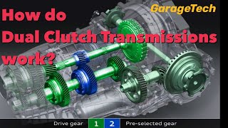 How do Dual Clutch Transmissions work DSG DCT PDK Stronic Auto transmission gearbox animation [upl. by Kiki]