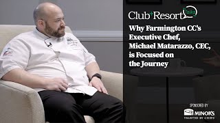 Why Farmington CCs Executive Chef Michael Matarazzo CEC is Focused on the Journey [upl. by Lajes303]