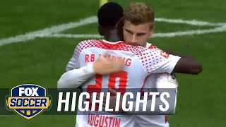 Timo Werner puts away fantastic goal for RB Leipzig  201718 Bundesliga Highlights [upl. by Oika]