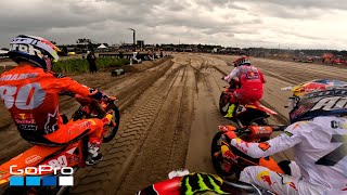 GoPro Jago Geerts 2023 FIM MX2 Moto 2 from Round 13 Lommel Belgium [upl. by Akilam]